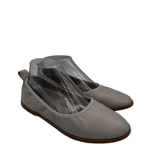 NEW Eileen Fisher Notion Nappa Leather Ballet Flat in Grey - Size 8.5 - Picture 1 of 5